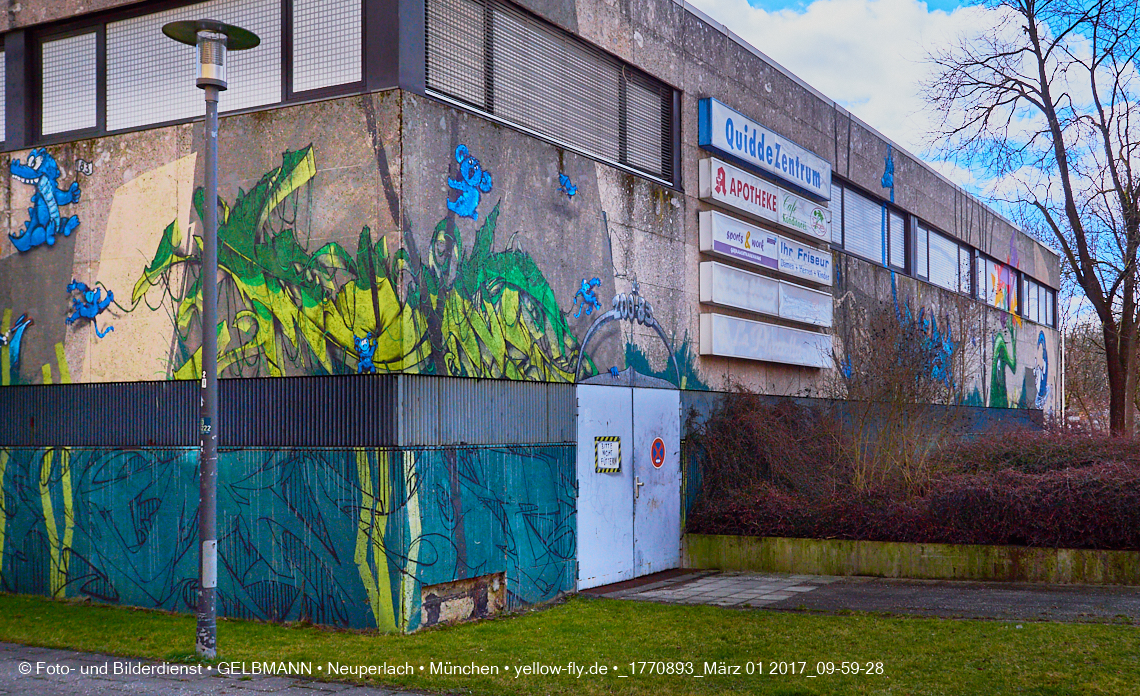 01.03.2017 - die Abrissbaustelle Quiddezentrum in Neuperlach